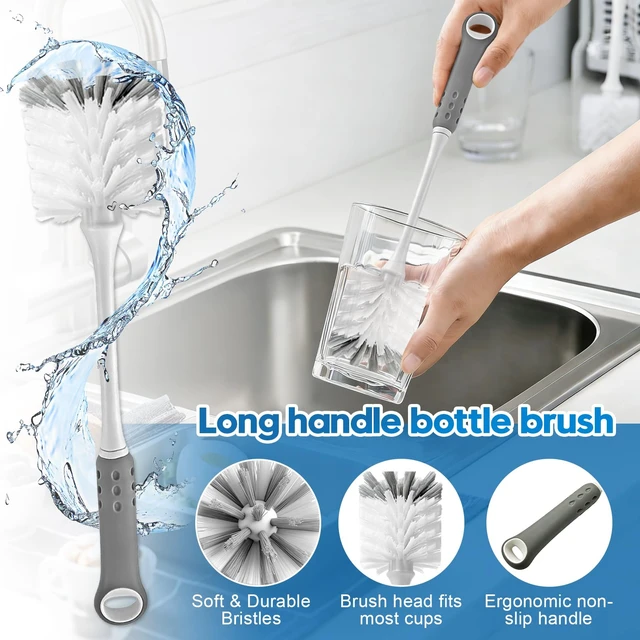 Alt view image 6 of 7 - 14 Pcs Bottle Brush Cleaner Set for Cleaning Bottles, Cups and Straws