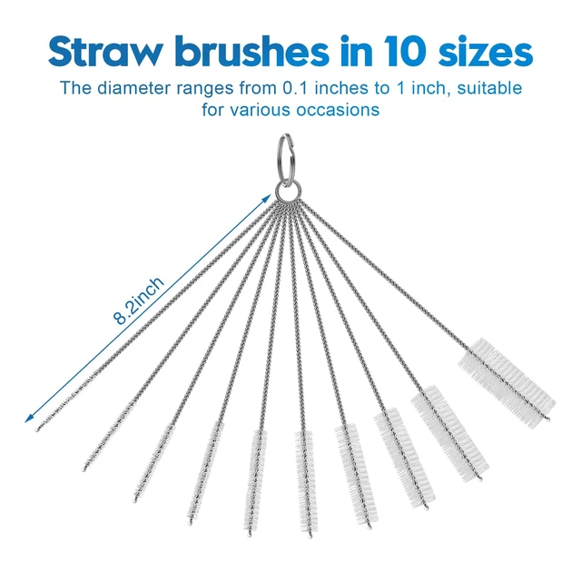 Alt view image 4 of 7 - 14 Pcs Bottle Brush Cleaner Set for Cleaning Bottles, Cups and Straws