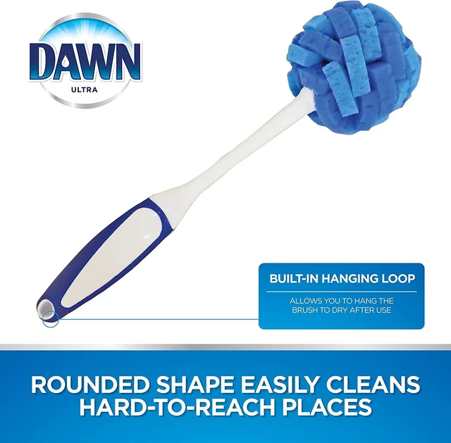 Alt view image 3 of 5 - Dawn Ultra 11" Puff Glassware and Dish Cleaning Brush Wand with Sponge Head