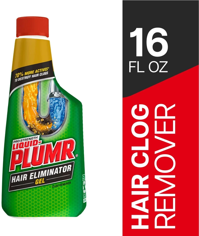 Main image of Liquid-Plumr Hair and Drain Clog Remover Gel, Septic Safe, Unscented, 16 Fl Oz