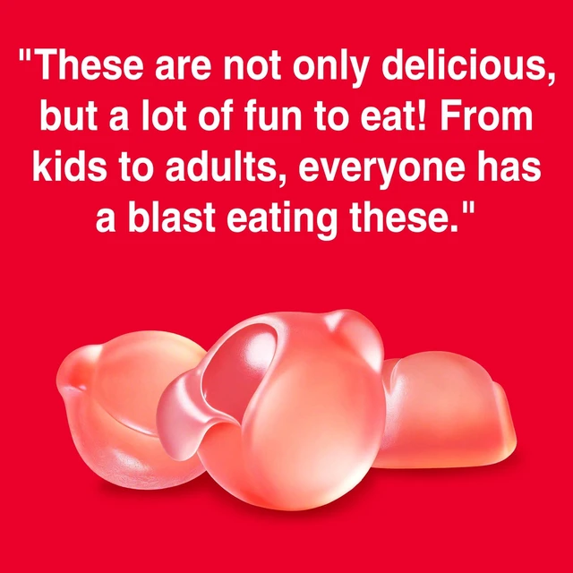 Alt view image 5 of 5 - AMOS Peelerz Peach Theatre Box Gummy Candy, Gluten, Milk and Nut Free, 1 Count, 3 Oz