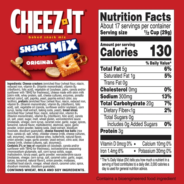 Alt view image 4 of 5 - Cheez-It Original Snack Mix, Lunch Snacks, 17.8oz