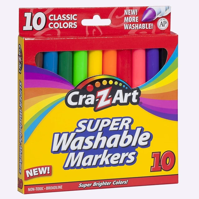 Alt view image 2 of 5 - Cra-Z-Art Classic Multicolor Broad Line Washable Markers, 10 Count
