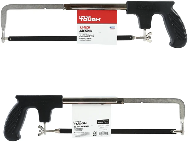 Alt view image 6 of 6 - Hyper Tough 12 Inch Adjustable Frame Hacksaw