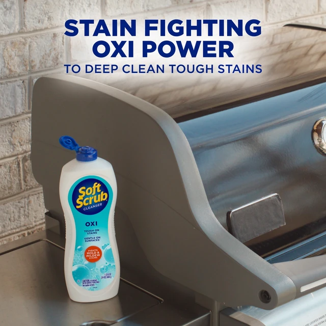 Alt view image 3 of 6 - Soft Scrub Oxi Multi-Surface Cleanser, Stain Fighting Power, 24oz