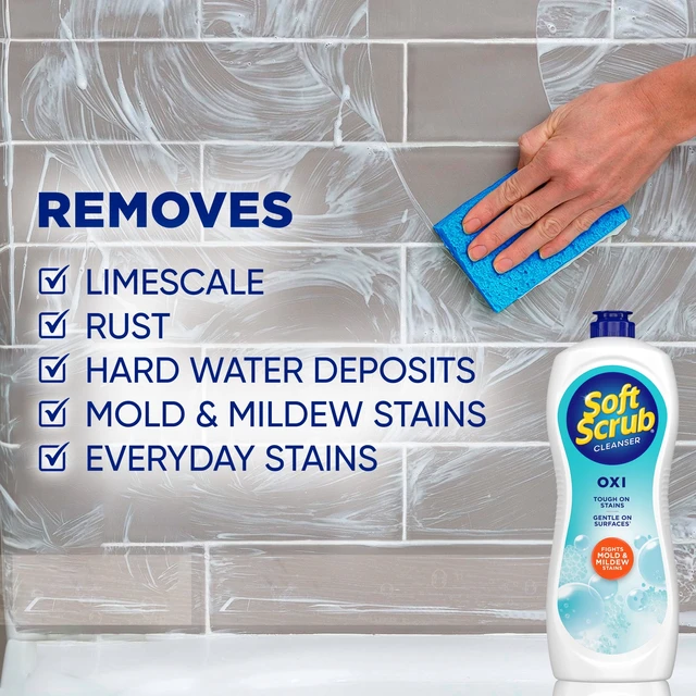 Alt view image 5 of 6 - Soft Scrub Oxi Multi-Surface Cleanser, Stain Fighting Power, 24oz