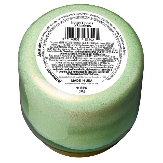 Alt view image 4 of 6 - 2-Wick 14oz Better Homes & Gardens Citrus & Balsam Glass Jar Candle