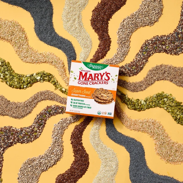 Alt view image 3 of 6 - Mary's Gone Crackers Super Seed Organic Everything Crackers, Gluten Free, 4 oz
