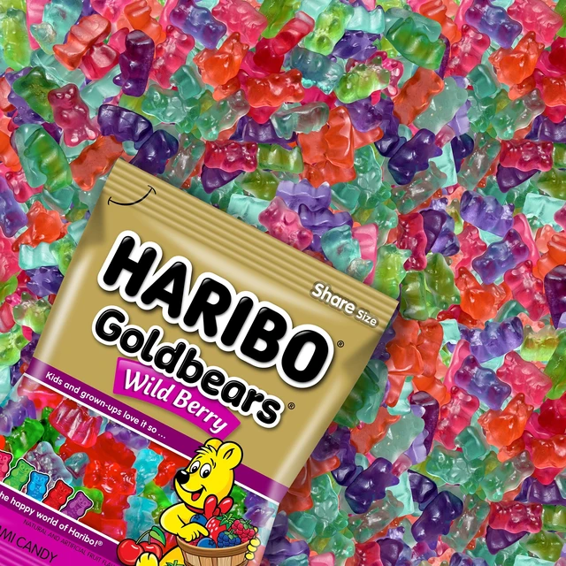Alt view image 3 of 6 - HARIBO Goldbears Wild Berry Gummy Candy, 4 oz, Peg Bag