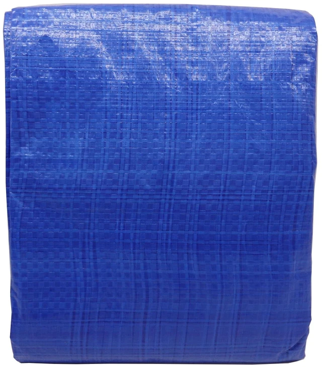 Alt view image 5 of 6 - Hyper Tough Light Duty Polyethylene Tarp, Weather Resistant, 6ft x 8ft, Blue