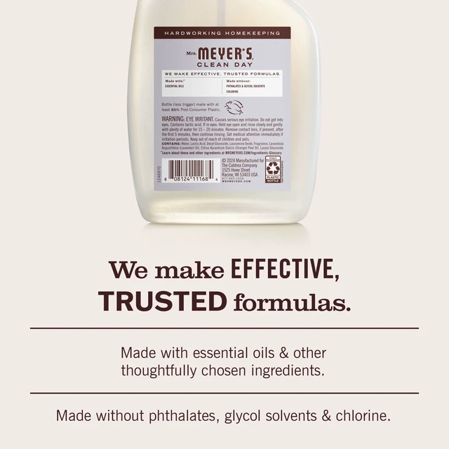 Alt view image 7 of 7 - Mrs. Meyer's Clean Day Lavender Scent Tub and Tile Cleaner, 33fl oz