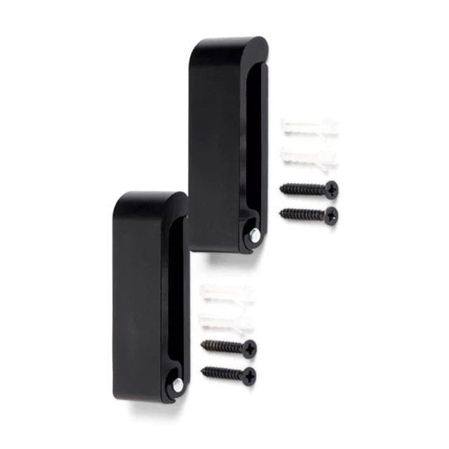 Alt view image 4 of 5 - Mainstays Wall Mounted Flip-Down Coat Hooks, Black, 2 Pack, Clutter-Free Hanging
