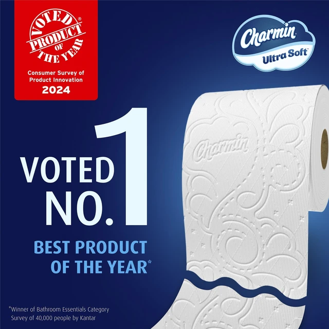 Alt view image 4 of 6 - Charmin Ultra Soft Toilet Paper, 9 Mega XXL Rolls, 440 Sheets Per Roll