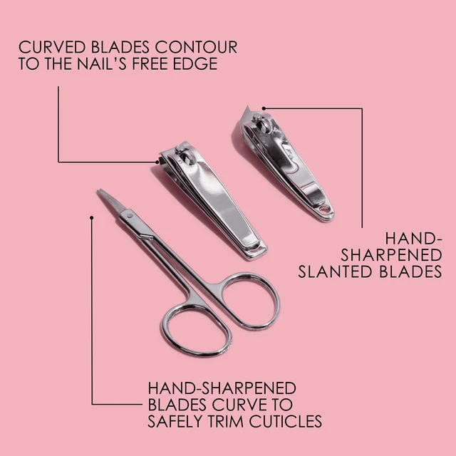 Alt view image 2 of 6 - Japonesque Stainless Steel Travel Manicure Kit