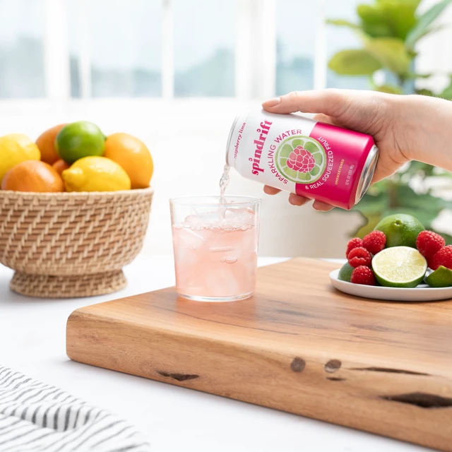 Alt view image 6 of 6 - Spindrift Raspberry Lime Sparkling Water, 12 Fl Oz, 8 Ct