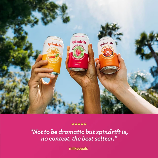 Alt view image 2 of 6 - Spindrift Raspberry Lime Sparkling Water, 12 Fl Oz, 8 Ct