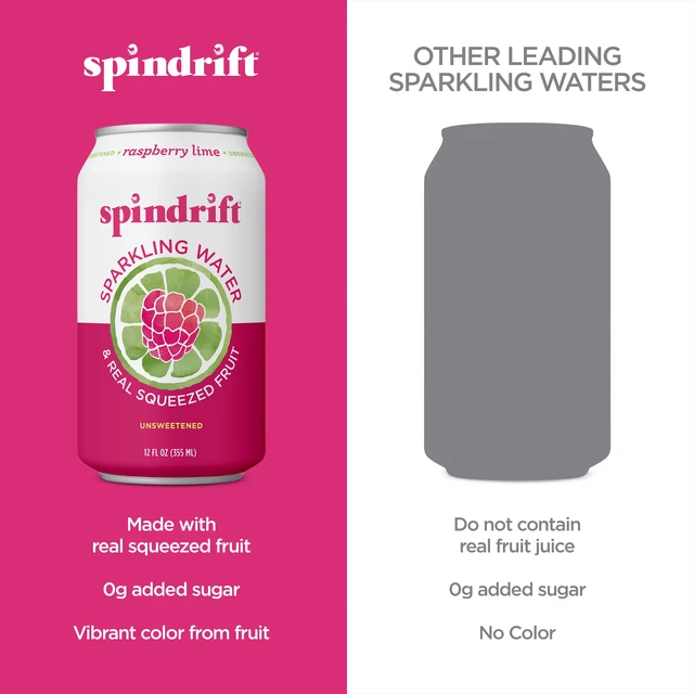 Alt view image 5 of 6 - Spindrift Raspberry Lime Sparkling Water, 12 Fl Oz, 8 Ct
