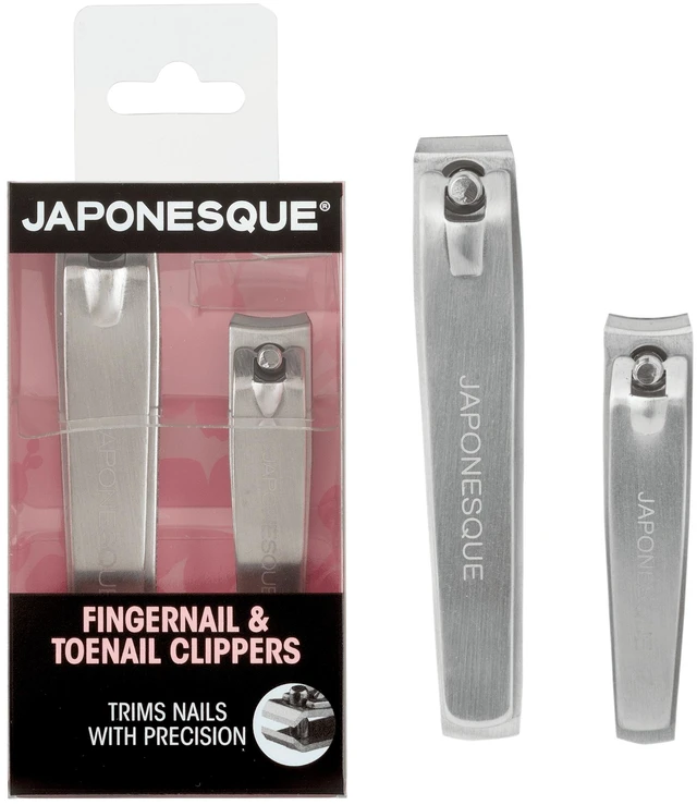 Main image of Japonesque Stainless Steel Fingernail & Toenail Clippers, 2-Pack