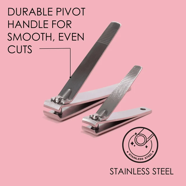 Alt view image 4 of 6 - Japonesque Stainless Steel Fingernail & Toenail Clippers, 2-Pack