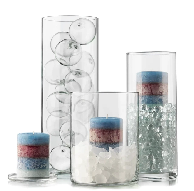 Alt view image 5 of 5 - Libbey 9.5-Inch Clear Glass Cylinder Vase for Floral Arrangements
