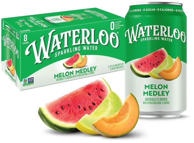 Alt view image 5 of 5 - Waterloo Sparkling Water Melon Medley 12 fl oz 8 Pack Cans