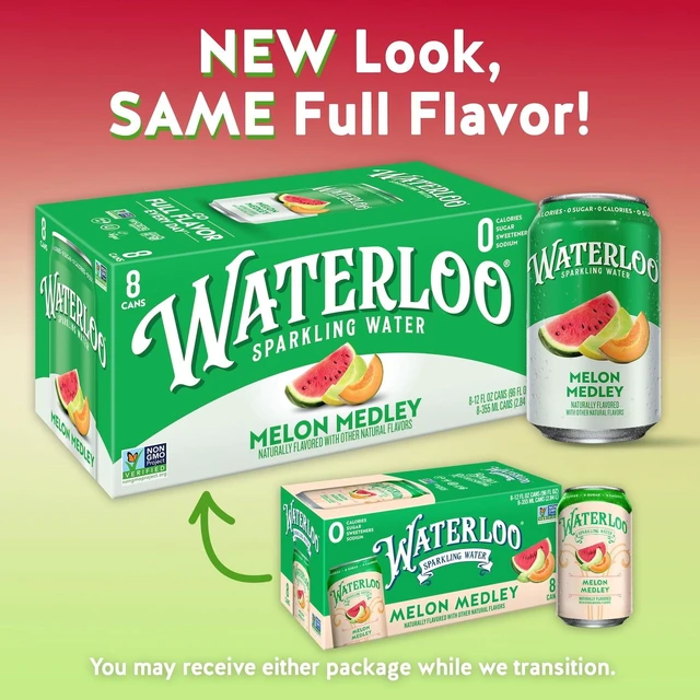 Alt view image 2 of 5 - Waterloo Sparkling Water Melon Medley 12 fl oz 8 Pack Cans