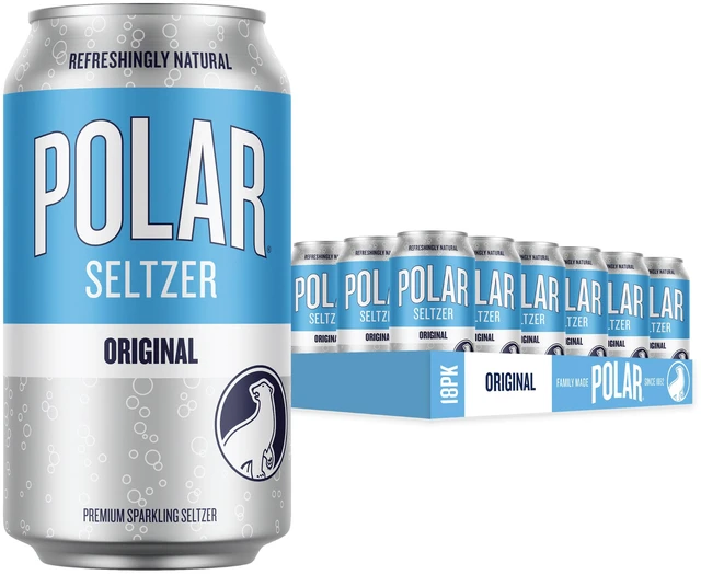 Main image of Polar Zero Calorie Original Sparkling Seltzer Water 12 fl oz, 18 Pack Cans
