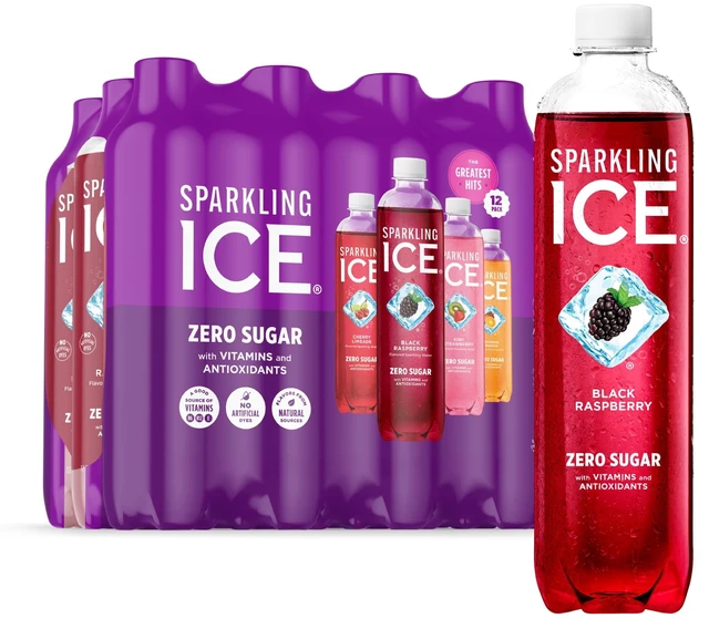 Main image of Sparkling Ice Purple Variety Pack, Flavored Sparkling Water, 17 fl oz, 12 Count