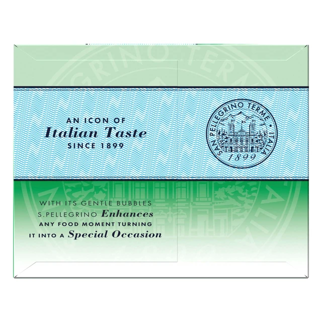 Alt view image 5 of 6 - S.Pellegrino Sparkling Natural Unflavored Mineral Water, 89.2 fl oz, 8 Pack Cans