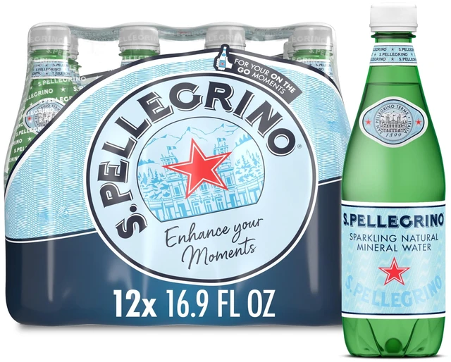 Main image of S.Pellegrino Sparkling Natural Mineral Water, 16.9 fl oz, 12 Pack Plastic Bottles