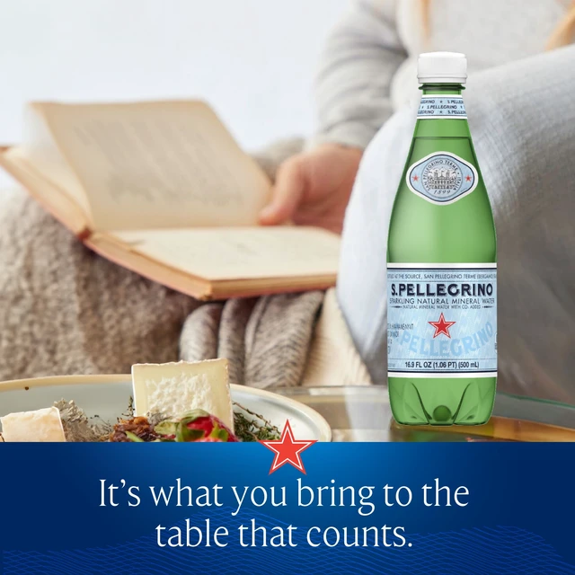 Alt view image 2 of 6 - S.Pellegrino Sparkling Natural Mineral Water, 16.9 fl oz, 12 Pack Plastic Bottles