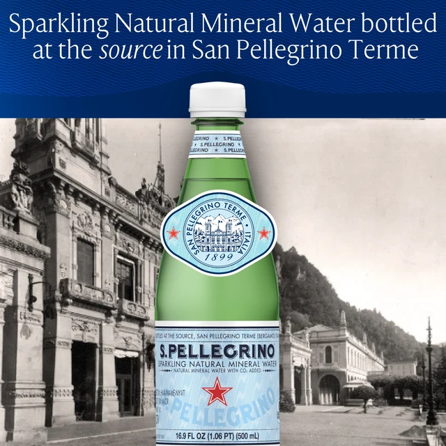 Alt view image 6 of 6 - S.Pellegrino Sparkling Natural Mineral Water, 16.9 fl oz, 12 Pack Plastic Bottles