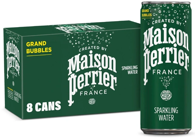 Main image of Maison Perrier Unflavored Ultimate Sparkling Water, 11.15fl oz, 8-Pack Cans