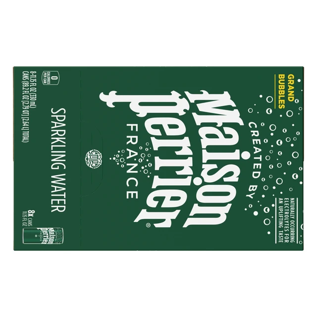 Alt view image 2 of 7 - Maison Perrier Unflavored Ultimate Sparkling Water, 11.15fl oz, 8-Pack Cans