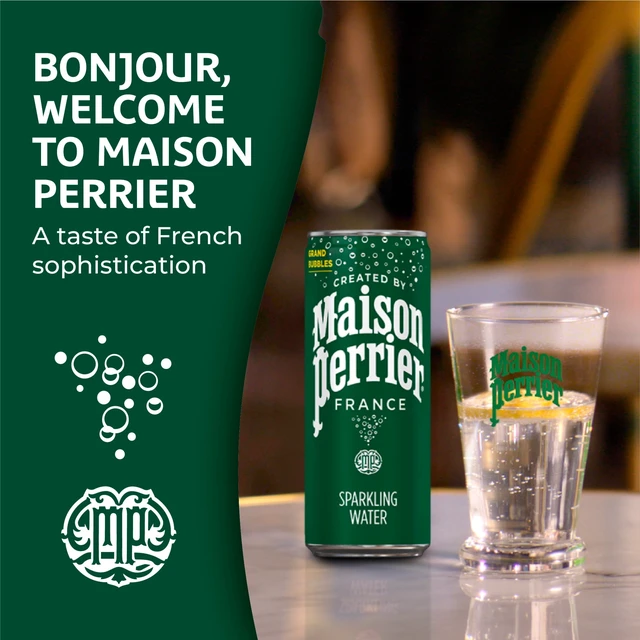 Alt view image 4 of 7 - Maison Perrier Unflavored Ultimate Sparkling Water, 11.15fl oz, 8-Pack Cans
