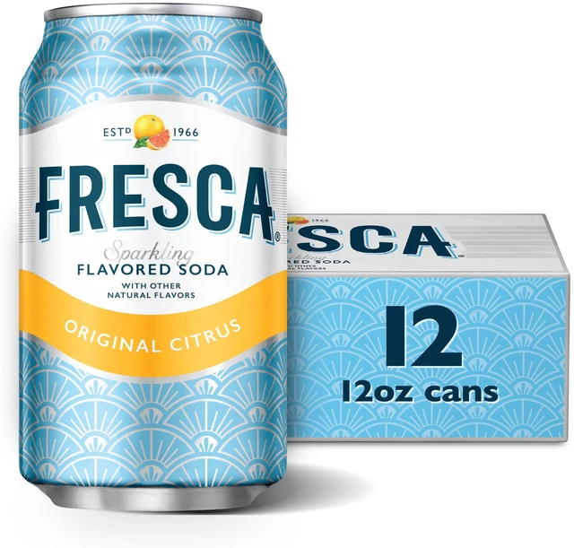 Main image of Fresca Citrus Soda Pop Fridge Pack Cans, 12 fl oz, 12 Pack