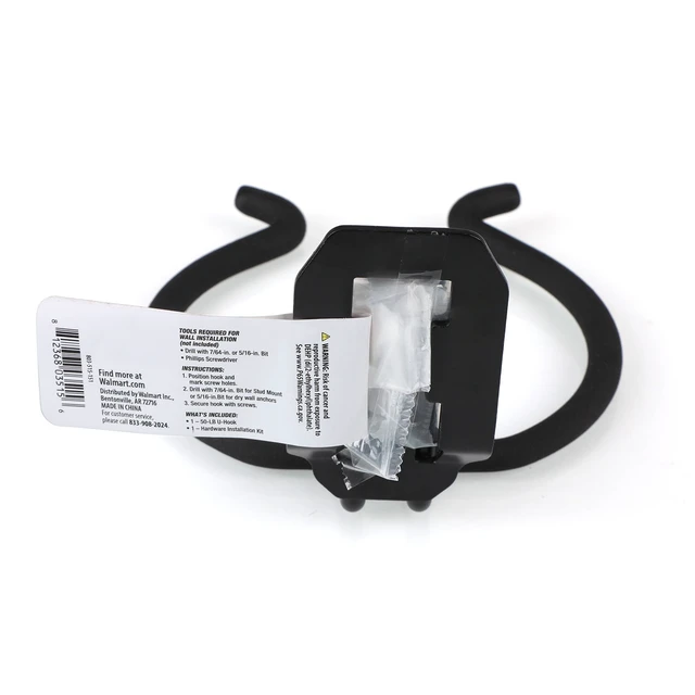 Alt view image 3 of 5 - Hyper Stack Hyper Tough Heavy Duty Power Equipment Hook, Black