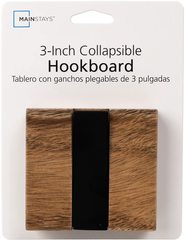 Main image of Mainstays 3" Collapsible Wood & Metal Hook