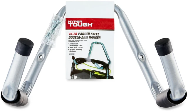 Alt view image 3 of 6 - Hyper Tough Heavy Duty Steel Double-Arm Utility Hook, Gray, 9.45in x 9in x 12.2in