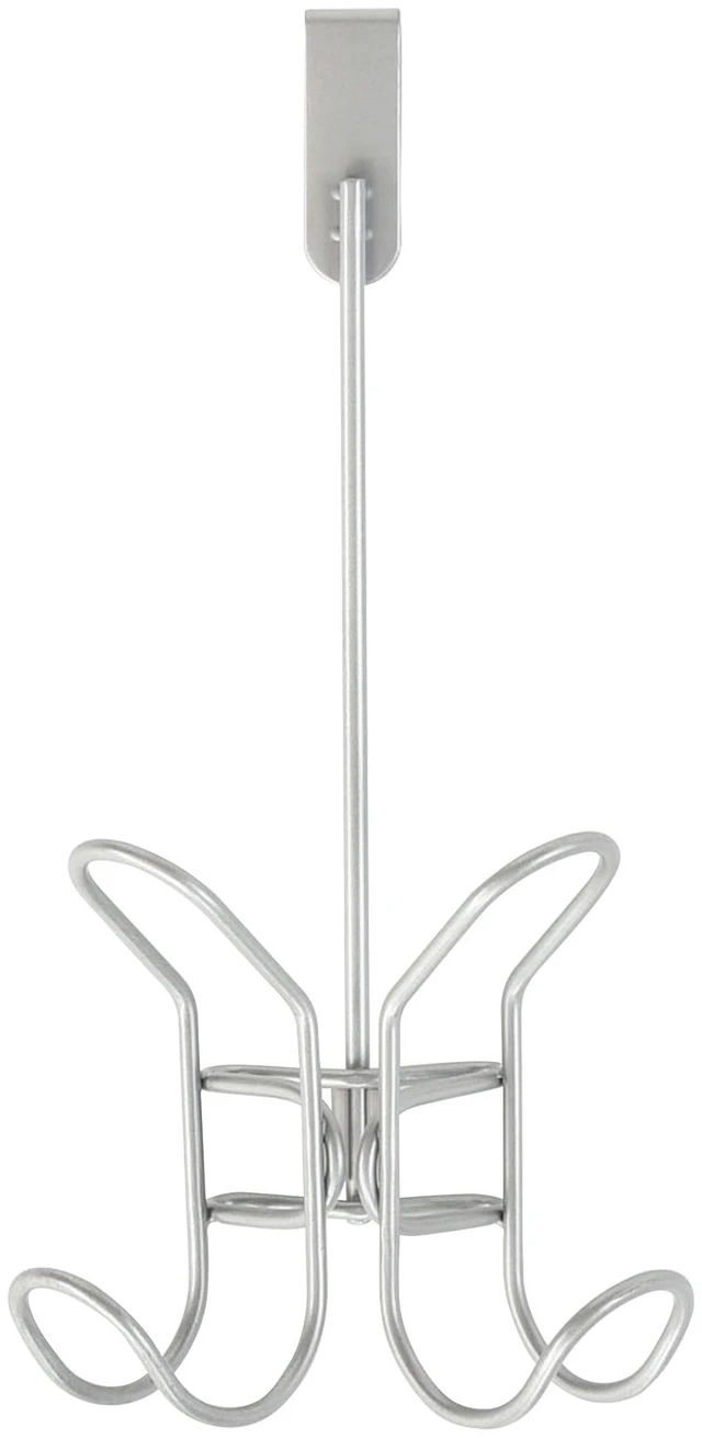 Main image of Mainstays Over-the-Door Double Hook, Satin Nickel Finish