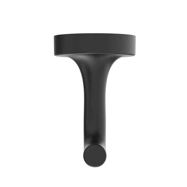 Alt view image 2 of 5 - Better Homes & Gardens Clean Modern Wall Mount Robe Hook, 2-Pack, Matte Black