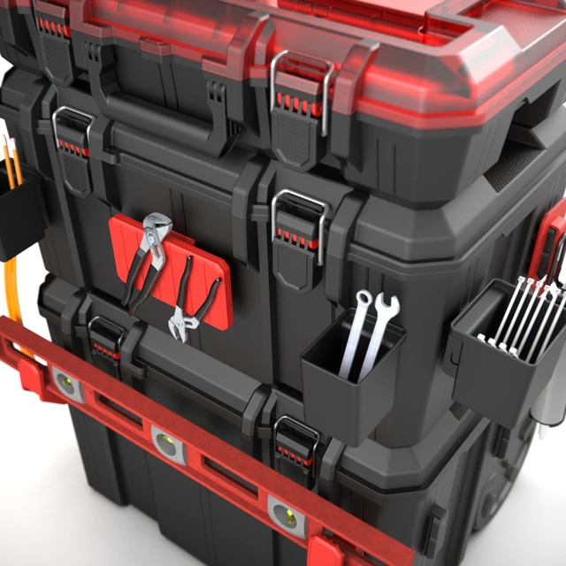 Alt view image 5 of 6 - Hyper Tough Hyper Stack Universal Clip Hook Red 1-Pack