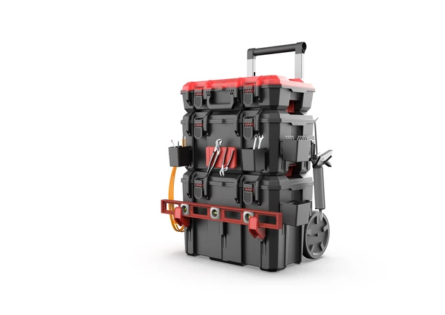 Alt view image 6 of 6 - Hyper Tough Hyper Stack Universal Clip Hook Red 1-Pack