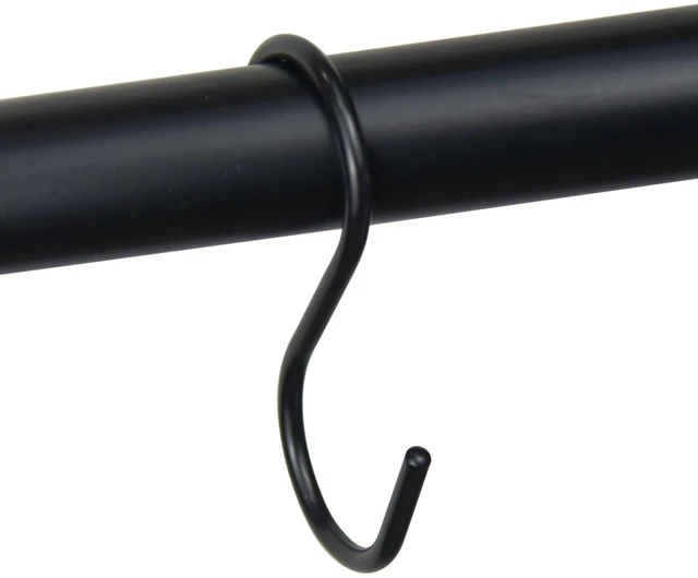 Main image of Mainstays Hooks, 12-Piece Set, Black, 100% Iron