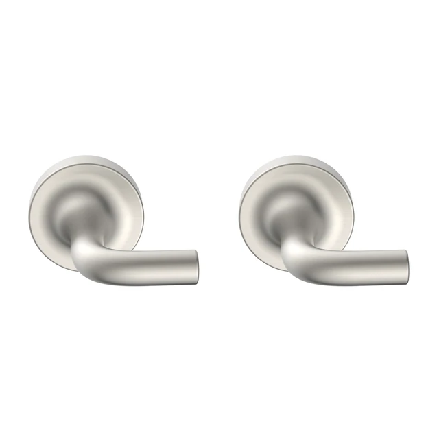 Alt view image 5 of 5 - Better Homes & Gardens Clean Modern Wall Mount Robe Hook, Satin Nickel, 2 Pack