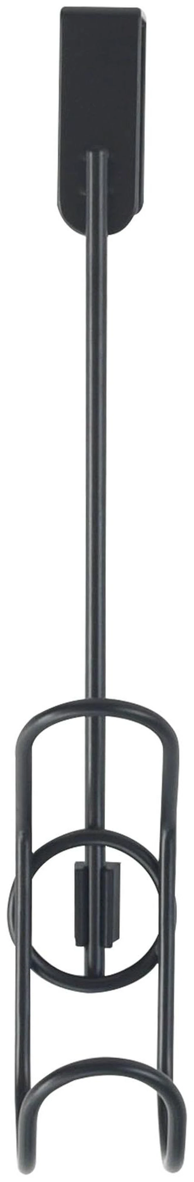 Main image of Mainstays Over-the-Door Single Towel Hook, Black, 1 Pack