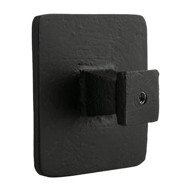 Alt view image 6 of 6 - 2-Pack Mainstays Square Black Metal Wall Hook, 2.25 x 2.25 in