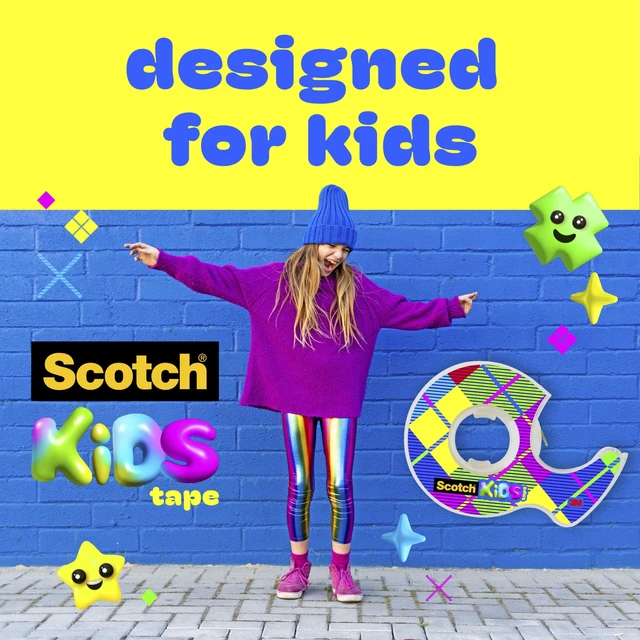 Alt view image 6 of 6 - Scotch Kids Tape Dispenser Invisible, 3/4 in x 650 in, 6 Tape Rolls with Dispensers