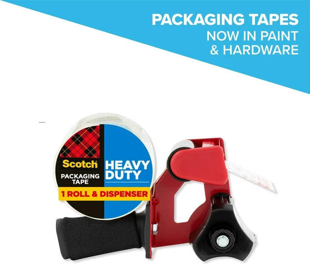 Main image of Scotch Heavy Duty Packaging Tape & Dispenser, 1.88" x 54.6 yd, Clear, 1 Dispenser