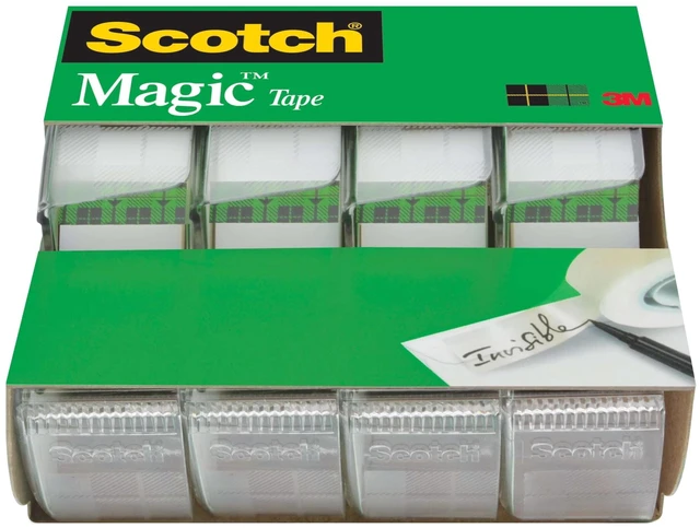 Main image of Scotch Magic Tape Clear 3/4in x 300in 4 Dispensers